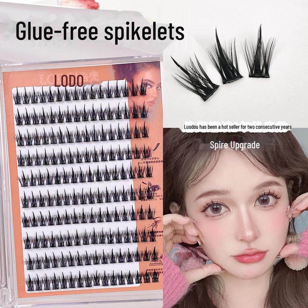 Verbesserte kleberfreie selbstklebende falsche Wimpern für Anfänger - Wiederverwendbar, dick und geschwungen für einen natürlichen Look