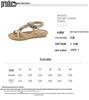 Bohemian Plus Size Rhinestone Flower Sandals - Spring 2025 Beach Open Toe