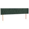 VidaXL Tête de Lit à LED Meuble de Chambre à Coucher Accessoire de Lit Double Tête de Cadre de Lit Intérieur Vert Foncé 3123635