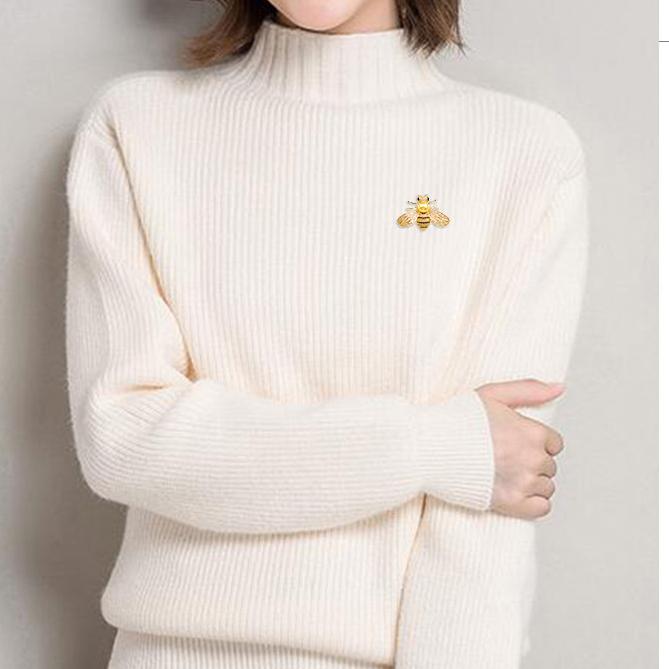 Bee Brooch for High-end Women, Luxurious and Elegant Badge Decoration, Creative and Versatile Clothing Accessories