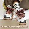 Sneaker Shoe Laces 1.5cm Width Thick Flat Shoelaces for Basketball Tennis Sports Shoes Shoelace Wavy Bread Rope Shoes Strings