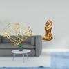 Weighted Arm Napkin Dispenser Holder for Tabletop Storage with Lion Sculpture Statue Collectible