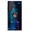 Phone Case - MANIACASE - Samsung Galaxy S23 Ultra - Silicone TPU - Nike Paris Saint-Germain Pattern - Black