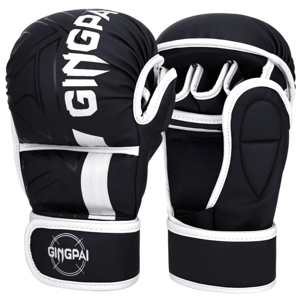 Professionele MMA Bokshandschoenen Halve Vinger Zandzak Karate Muay Thai Trainingshandschoenen PU Volwassenen Kinderen Verdikt Boksmateriaal