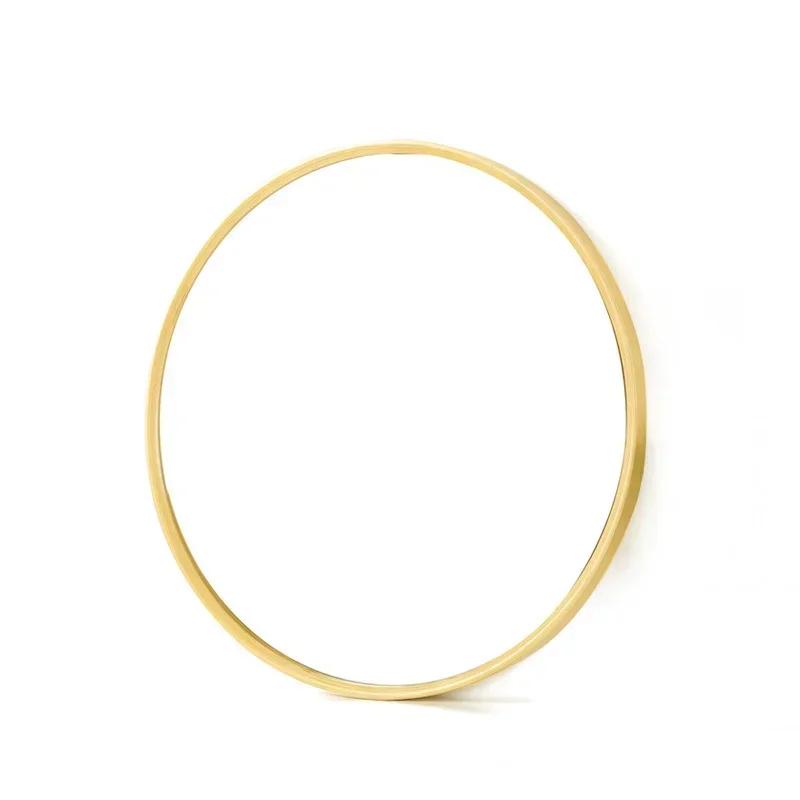 Household wrought iron round makeup mirror custom hotel wall hanging simple bathroom mirror moisture-proof and anti-fouling