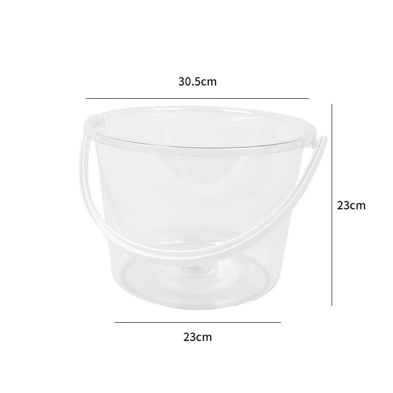 Large Transparent Plastic Water Bucket