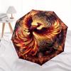 1pc Phoenix Mandala ArtworkUmbrella with Plastic Handle,Suitable for All Seasons Home Travel Outdoor UmbrellaB1772