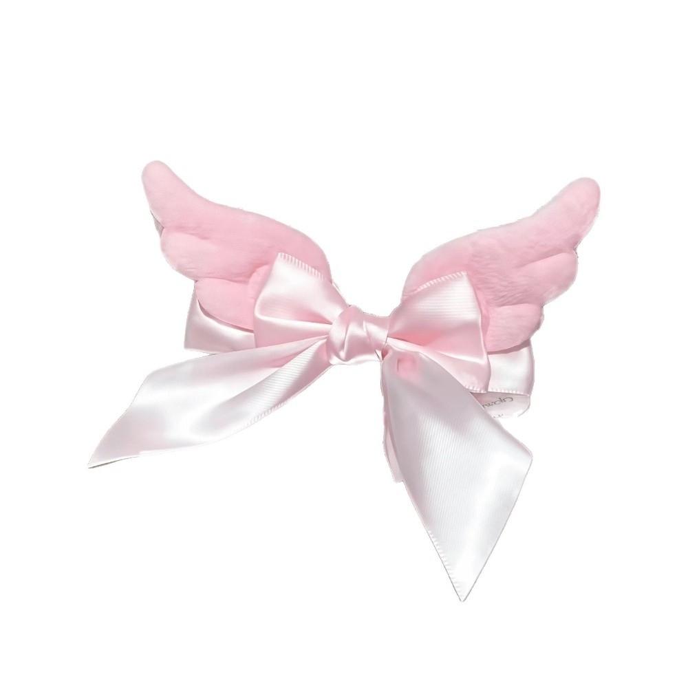 Alligator Clip Bow Hair Clip Plush Ribbon Hair Clip Gifts Back Head Clip