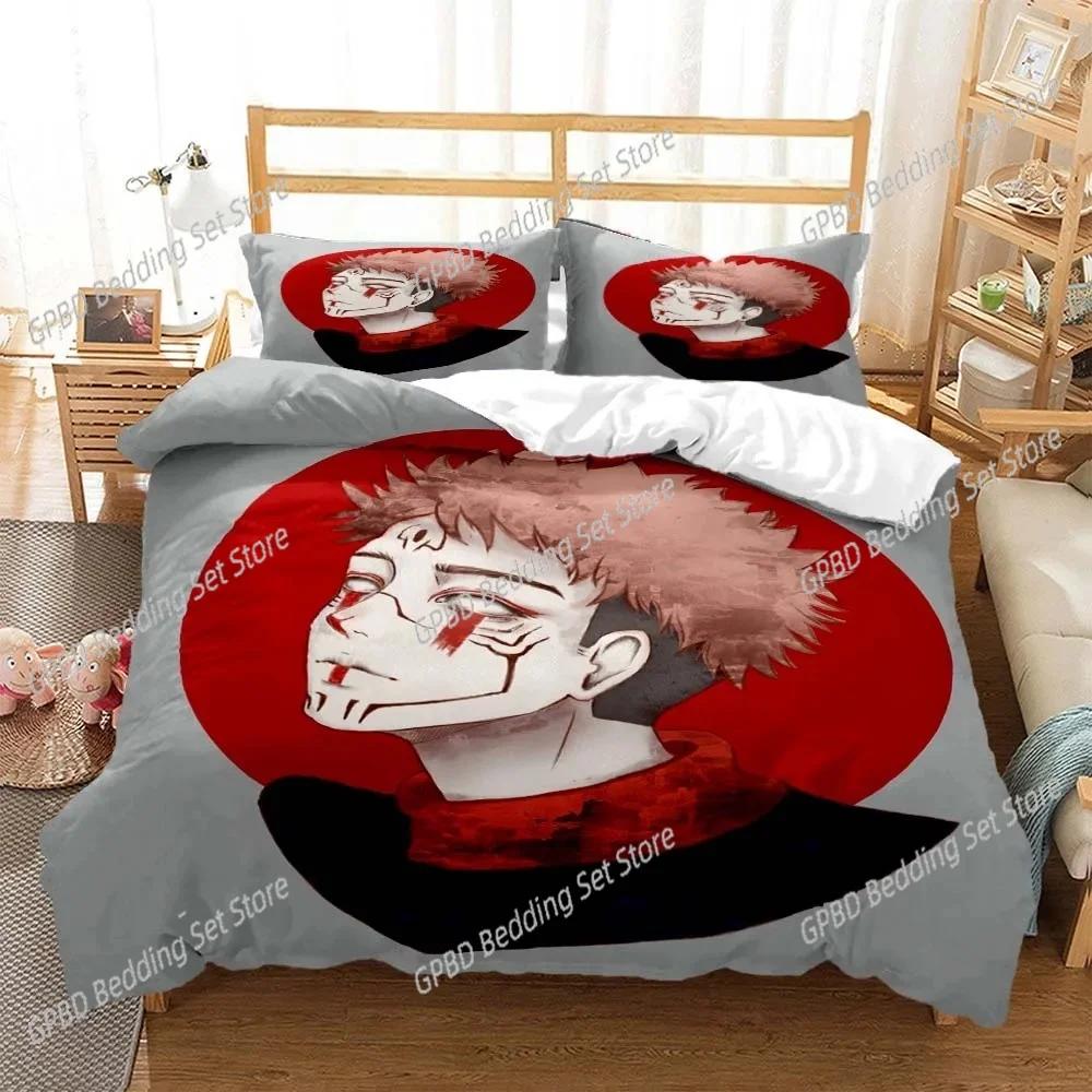 Jujutsu Kaisen Digital Print Polyester Bedding Sets Covers Boys Duvet Cover Set For Teens Bedding Set