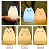 Bedroom Bedside Decoration Table Lamp Birthday Gift Led Night Light Colorful Cat Nightlights Button Switch Desktop Couple Gift