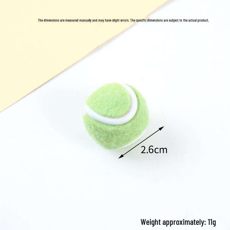 Hot-Selling Tennis Keychain Pendant: Simulation Tennis Toy Photography Prop