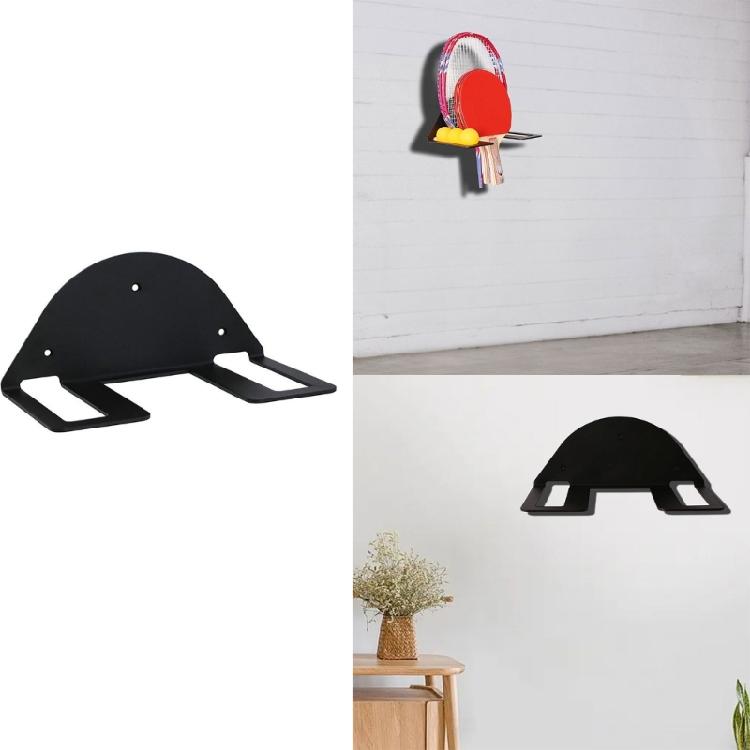 Table Tennis Storage Display Rack Multiple Layer Adjustable Home Wall-mounted Sports Supply Accessories