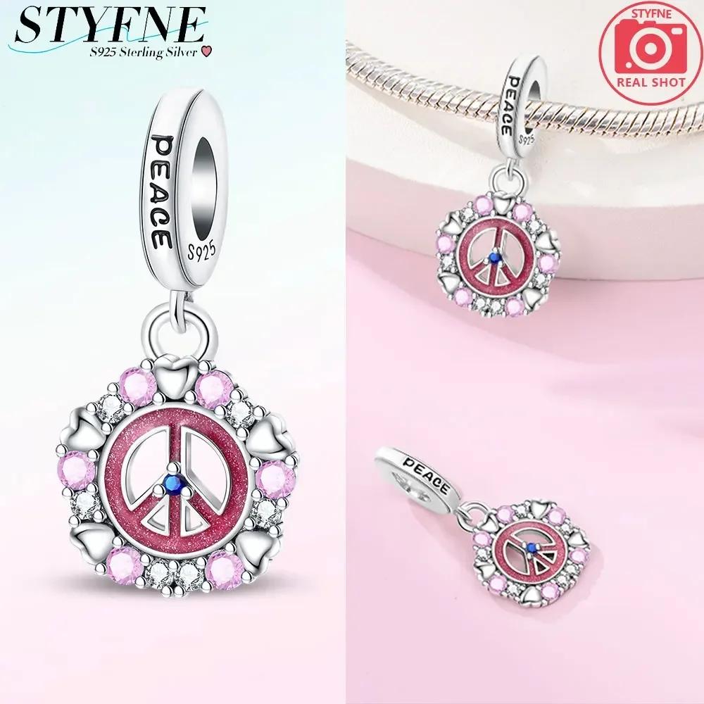 Exquisite Original Charms Copper Green Zircon Flower Bird Heart Wings Beads Fit Bracelet Women Jewelry Diy Gifts