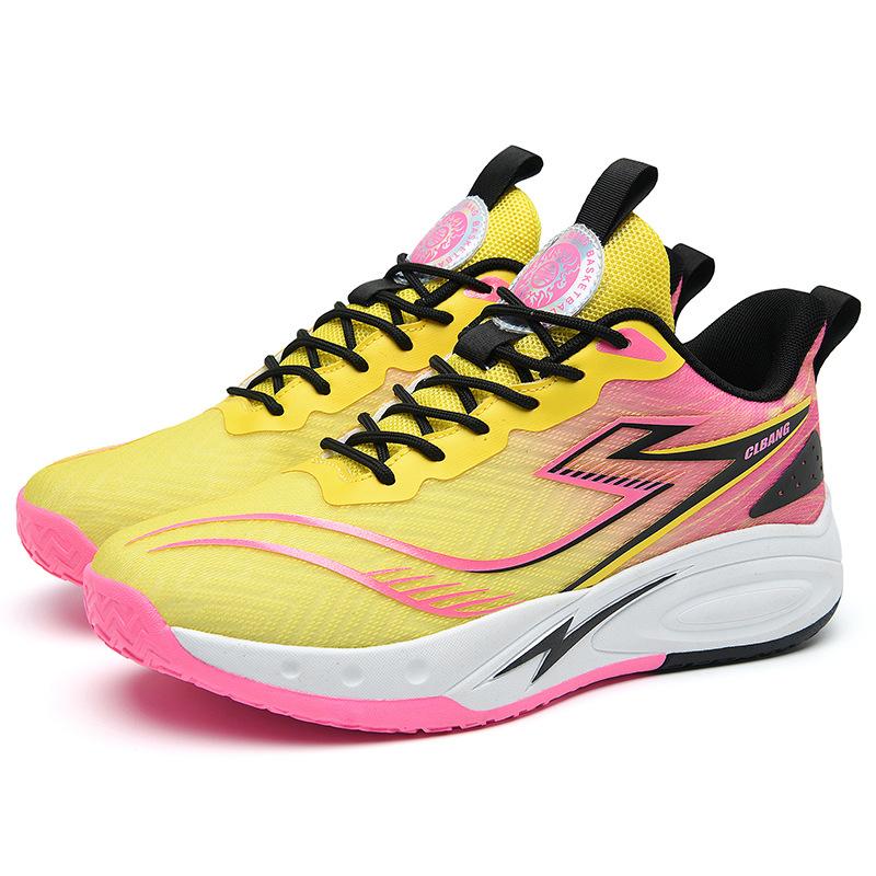 Mesh basketball shoes men's combat boots youth actual combat sports shoes running shoes junior high school children and students sports training