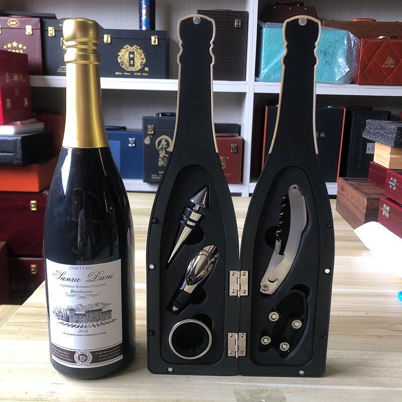 5-Piece Stainless Steel Red Wine Opener Set with Gift Box