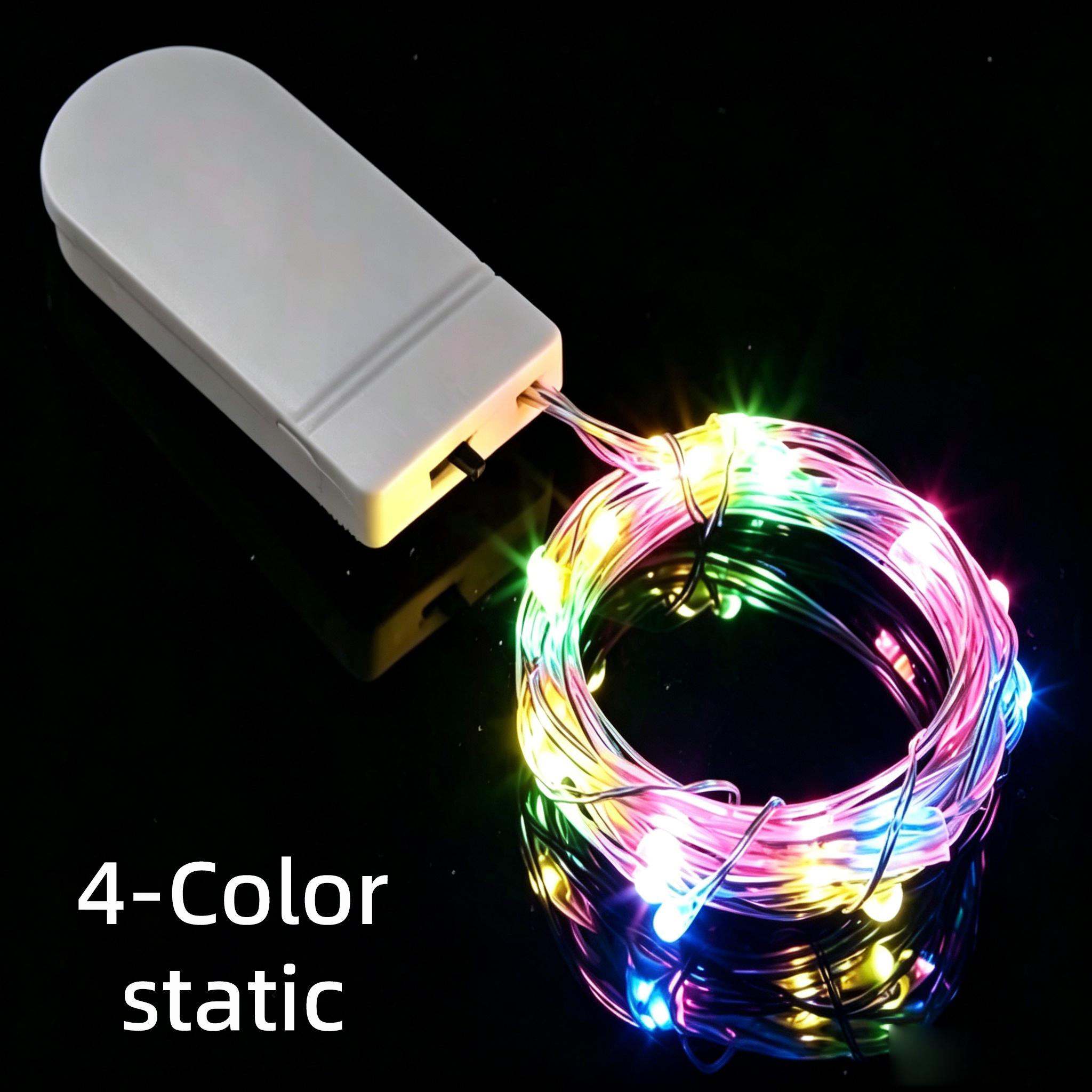 LED Copper Wire Fairy Lights Battery Powered Garland Fairy Lighting Garland DIY Wedding Party Christmas Decoration 1m 1pcs