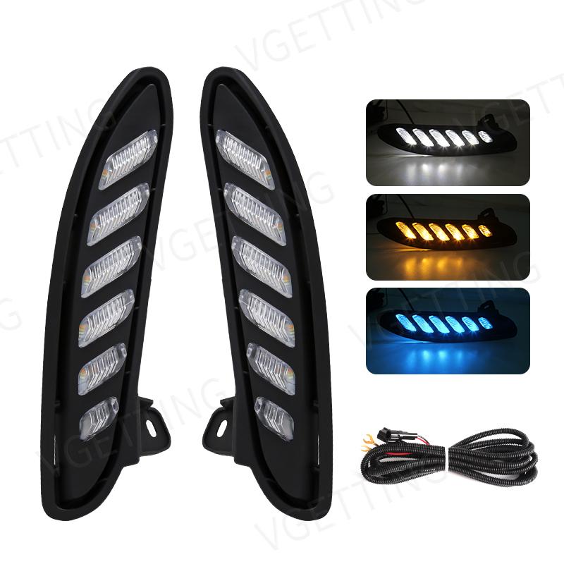 

Для Toyota Venza Harrier 2025 2025 светодиодные дневные ходовые огни DRL динамический указатель поворота противотуманные фары белые желтые синие автомобильные аксессуары