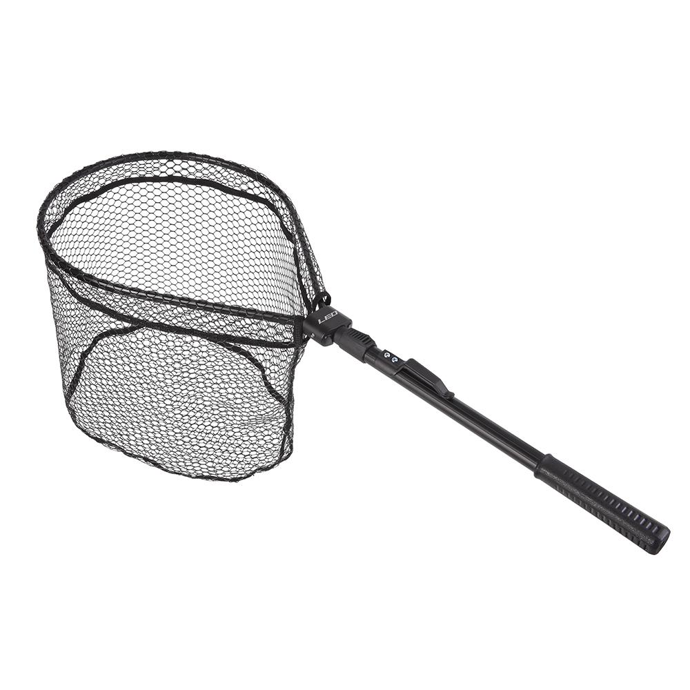 Fishing Landing Net Portable Foldable Lightweight Net Nylon Mesh Fishing Brail Net Aluminum Alloy Frame Fishing Catching Releasing Net Fly Fishing Equ