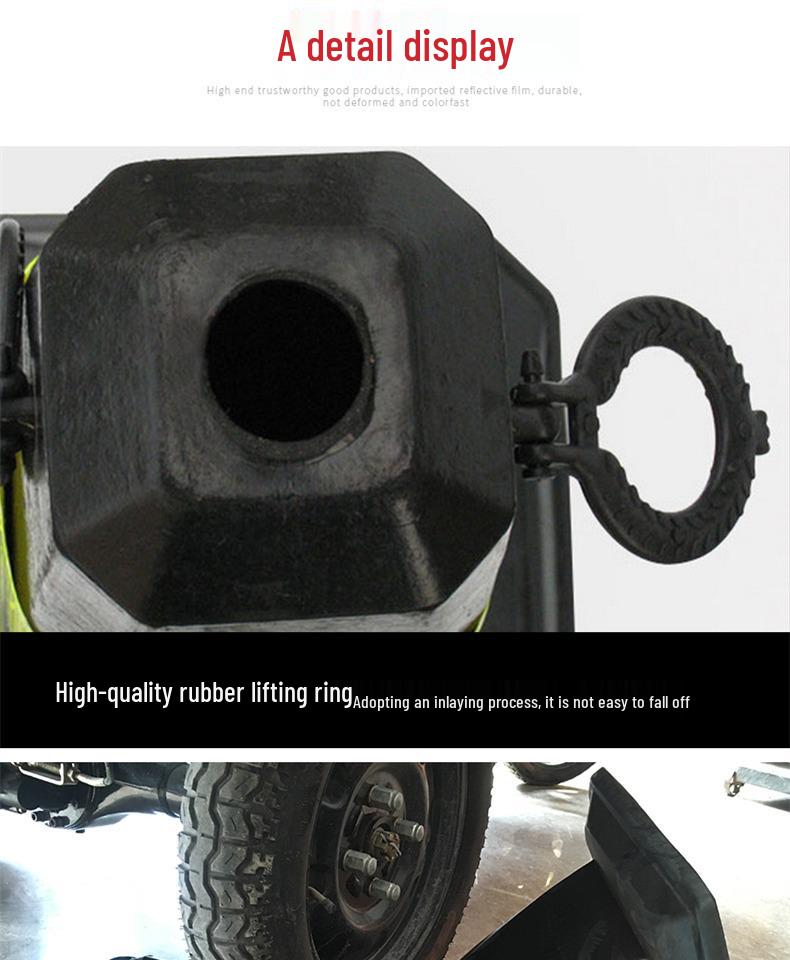 Ice Cream Bucket Parking Post: Reflective No Parking Warning Cone