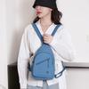 School bag simple multifunctional double-shoulder crossbody bag for women, chest bag, lightweight waterproof nylon cloth bag wholesale