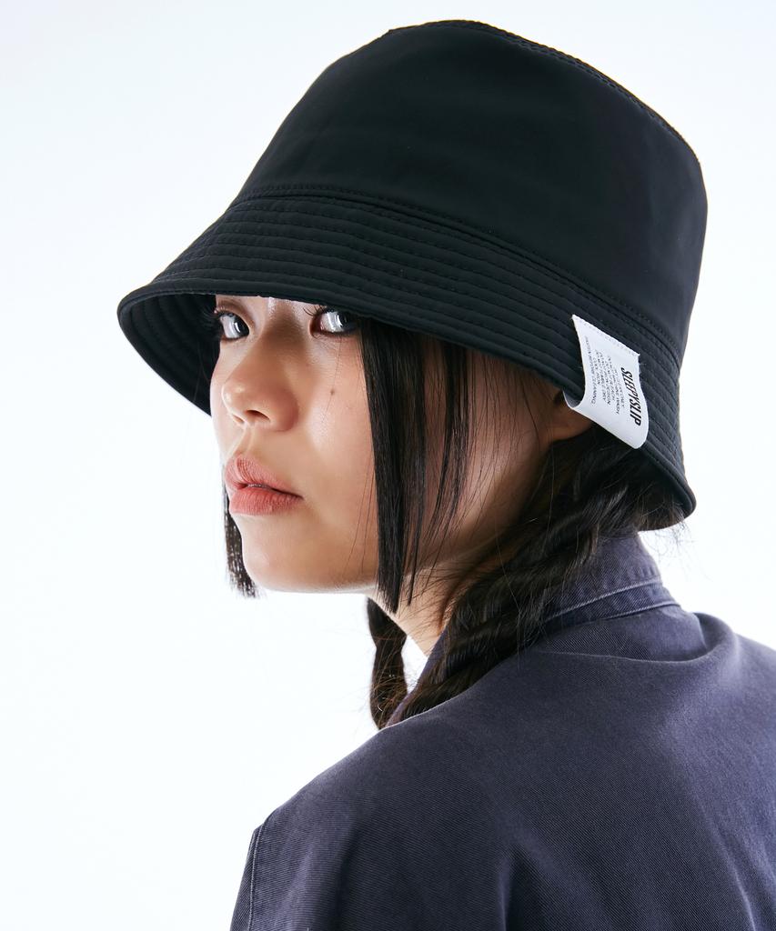Seullipiseullib Satin Black Bucket Hat