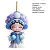 Chinese Opera Figurine Ornament Traditional Chinese Opera Girls Doll Hanging Decor 2D Acrylic Christmas Tree Ornament for Xmas Home Tree Decor