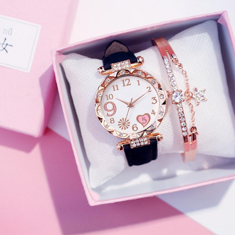 Women S Casual Temperament Niche Versatile Personality Exquisite Love Simple Watch Trend