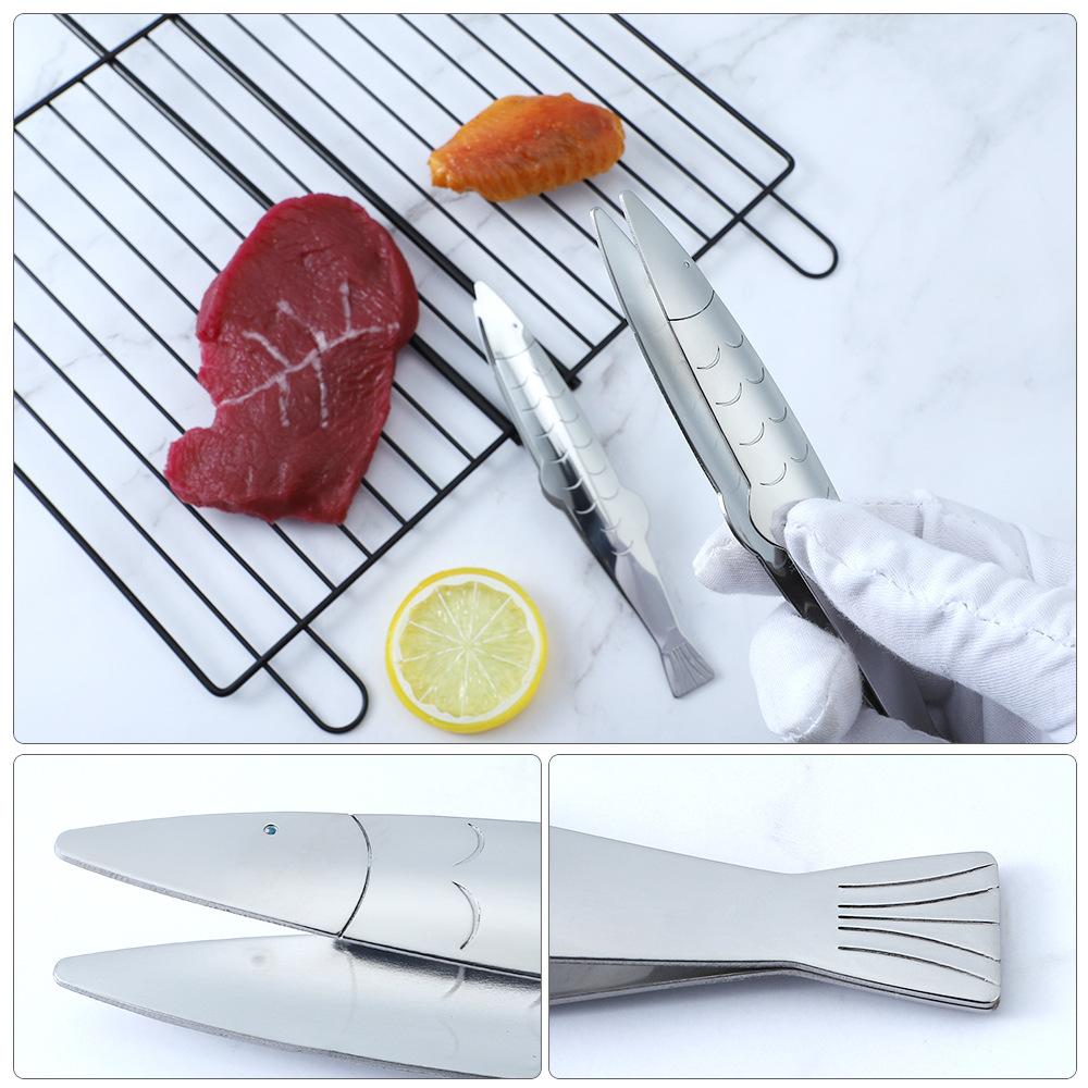 430 Stainless Steel, Fish Shaped Clip, Fish Bone Clip, Multi-purpose, Food Clip, Kitchen Tool