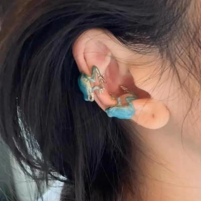 Personality Fashion Funny Creative Frog Ear Clip Earrings for Women Cute Animal Ear Studs Without Pierced Ear Bone Clip Party