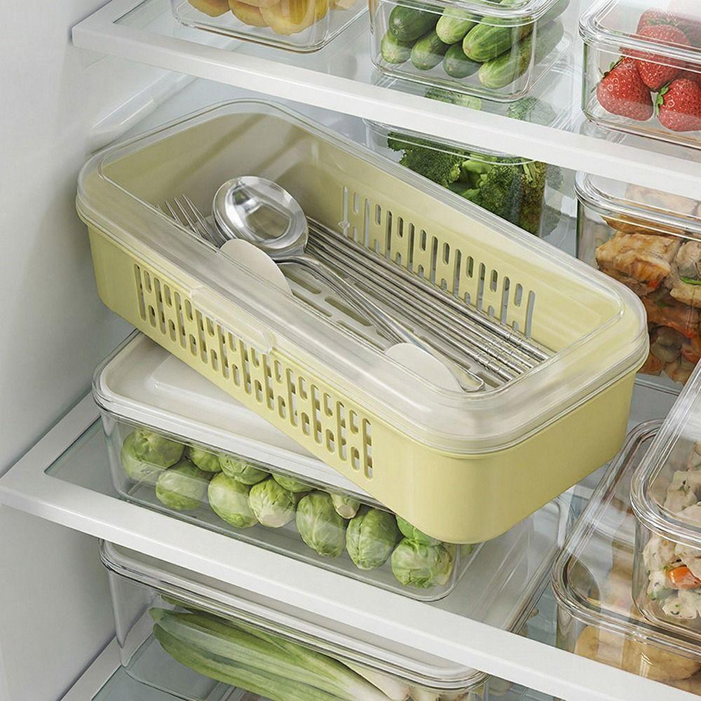 Rectangular Shape Chopstick Drying Box Single Layer Tableware Storage Case Kitchen Use