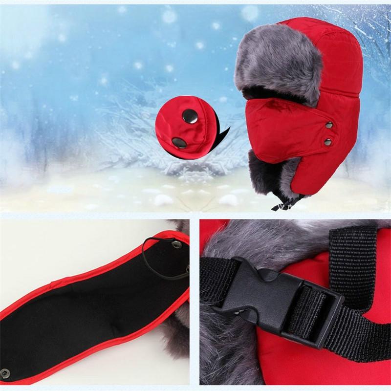 Neue Winter Outdoor Winddichte Mütze Modische Pelzmütze Fahrradkappe