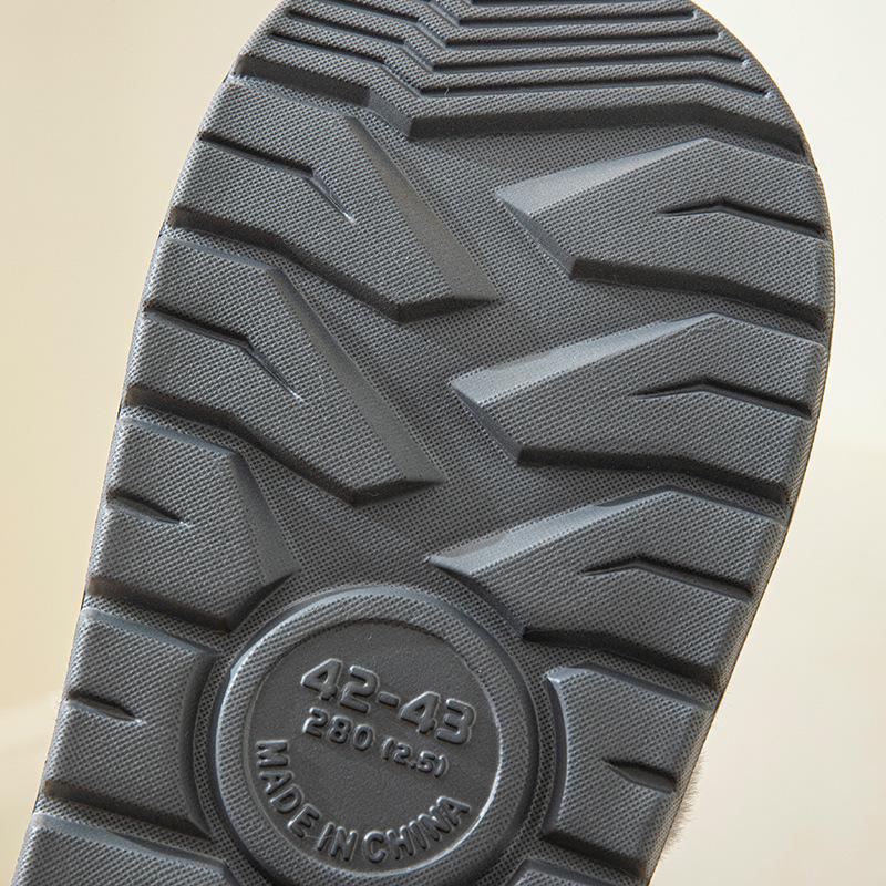Men's & Women's Extra Large Warm Non-Slip Cotton Slippers, Size 50, Thick-Soled, Back-Heel Design.