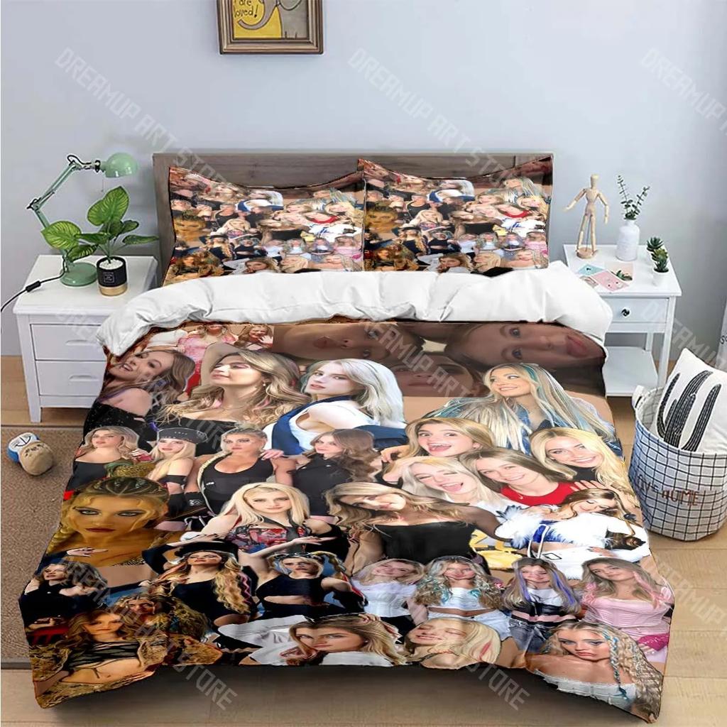 3PCS Europe Star Group K-k4os Bedding Set Single Twin Full King Size Musical Genius Bed Linen Adults Teens Bedroom Gift
