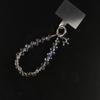 Color Rhinestone Crystal Bead Phone Strap Wrist Chain Mobile Phone Lanyard  Phone Case Accessories