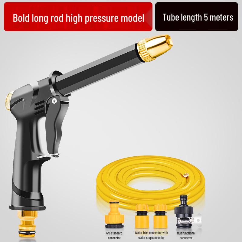 High-Pressure Car Wash Spray Gun: Powerful Nozzle for Tap Water, Ideal for Cars, Floors, and Gardens