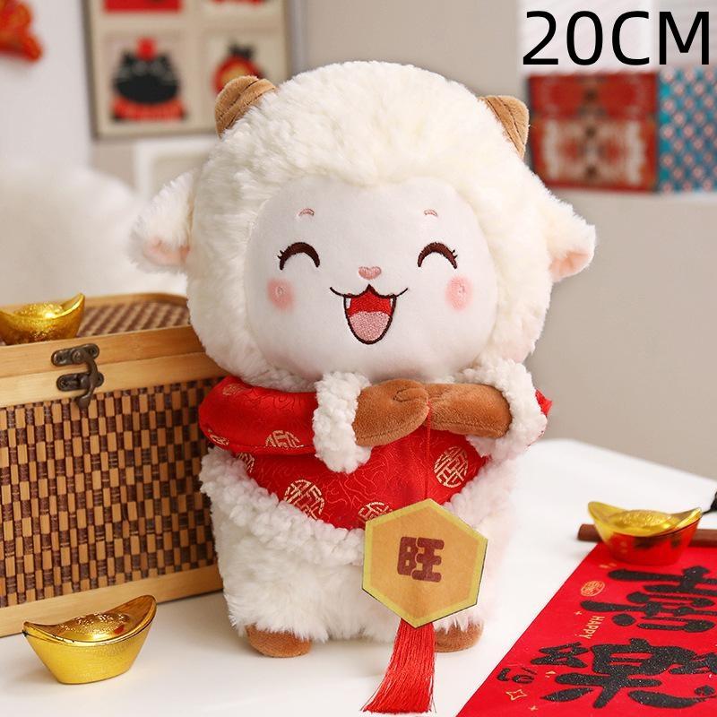 Goat Ornament 2027 Goat Year Gifts Soft Sheep Ornament Chinese New Year Party Favors Gifts Shreep Year Mascot Gift