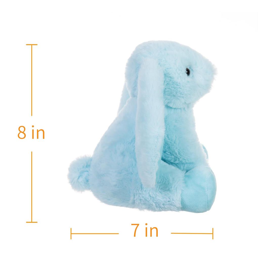 Apricot Lamb Sky Blue Bunny Plush Toy for Children, Soft and Cute, Fluffy Sky Blue Bunny for Girls and Boys, 20cm