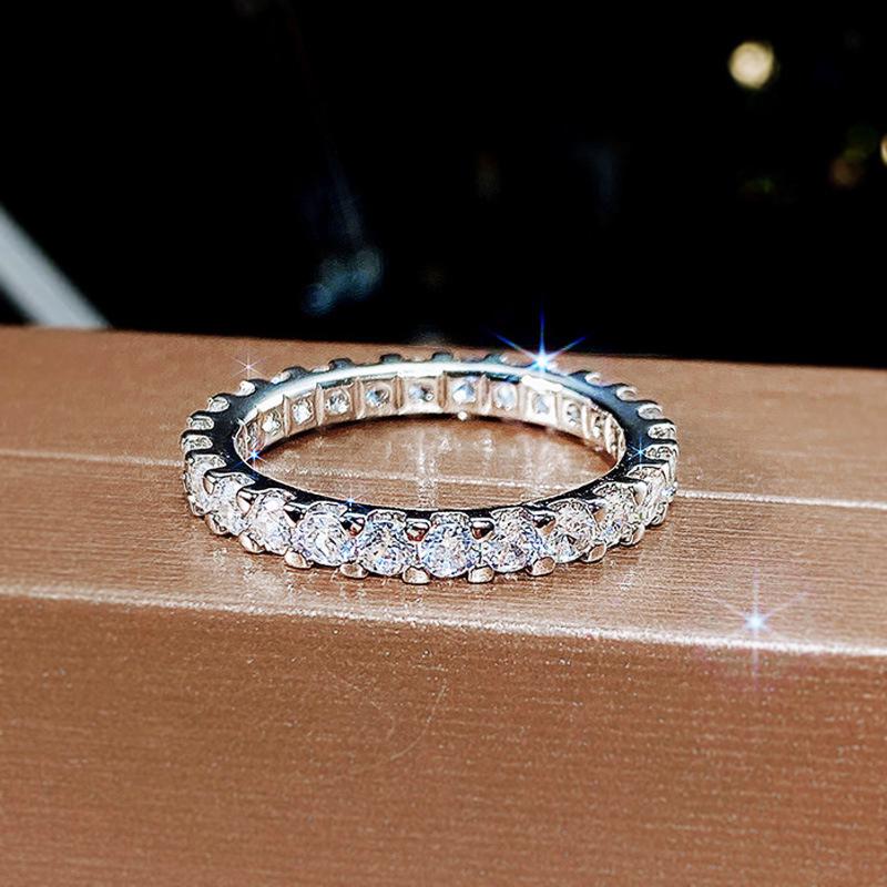 Minimalist Baby's Breath Zircon Ring: High-End Luxury Cold Style Fashion Jewelry for Women