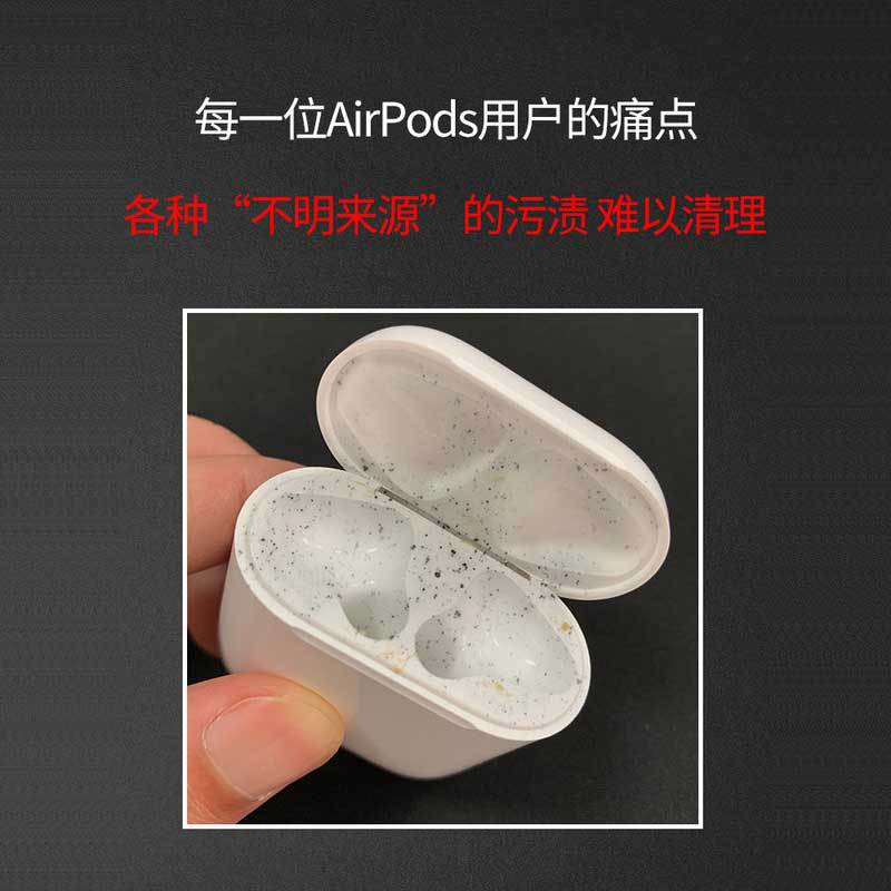 Luhmann Electroplated Wireless Bluetooth Headset for Apple AirPods Pro3/4 Generation Scratch and Dust Sticker