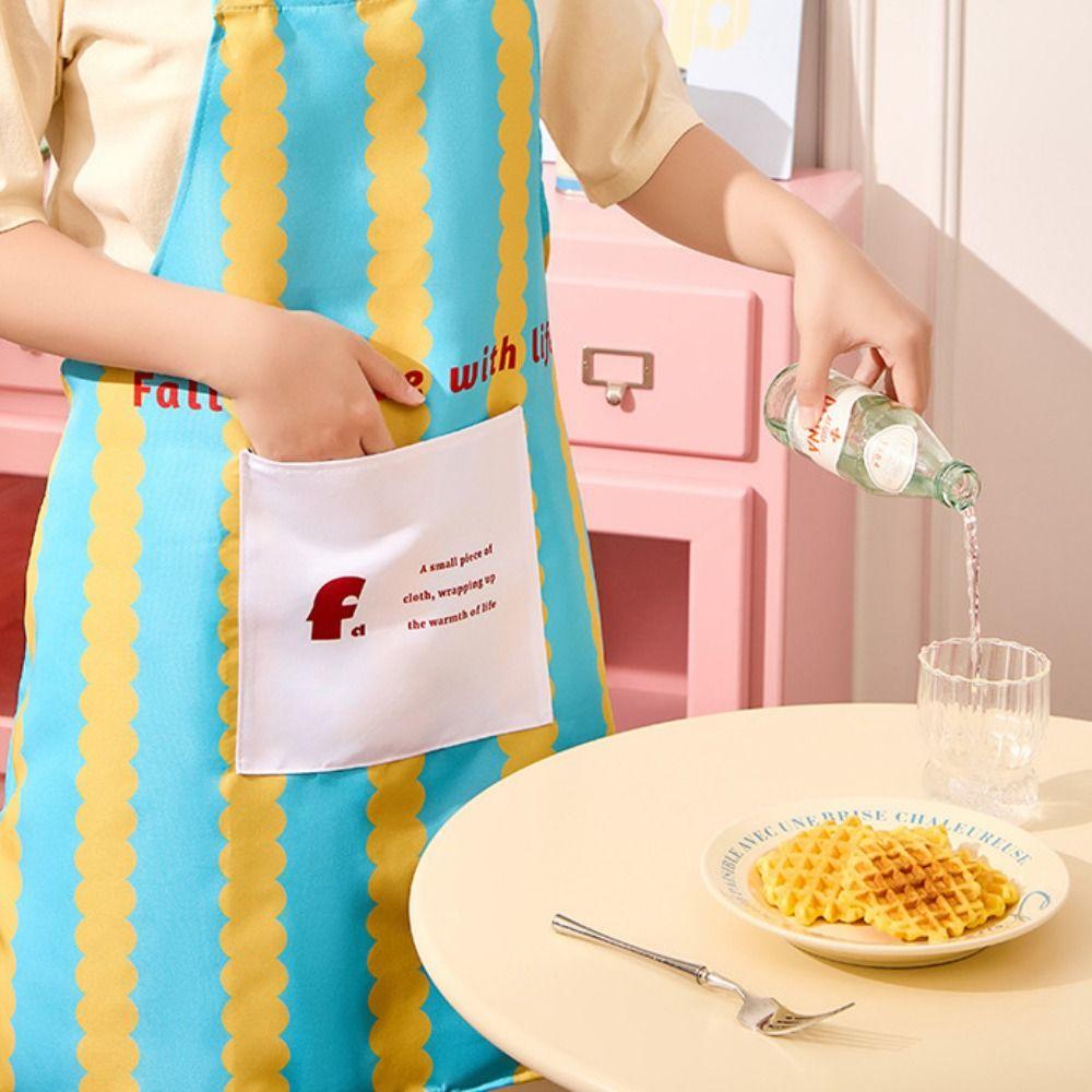 Anti Dirty Chef Work Apron Polyester Work Dustcoat New Kitchen Aprons  Household Cleaning