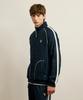 SATUR Lawton Stitch Track Zip-Up Jacket Navy