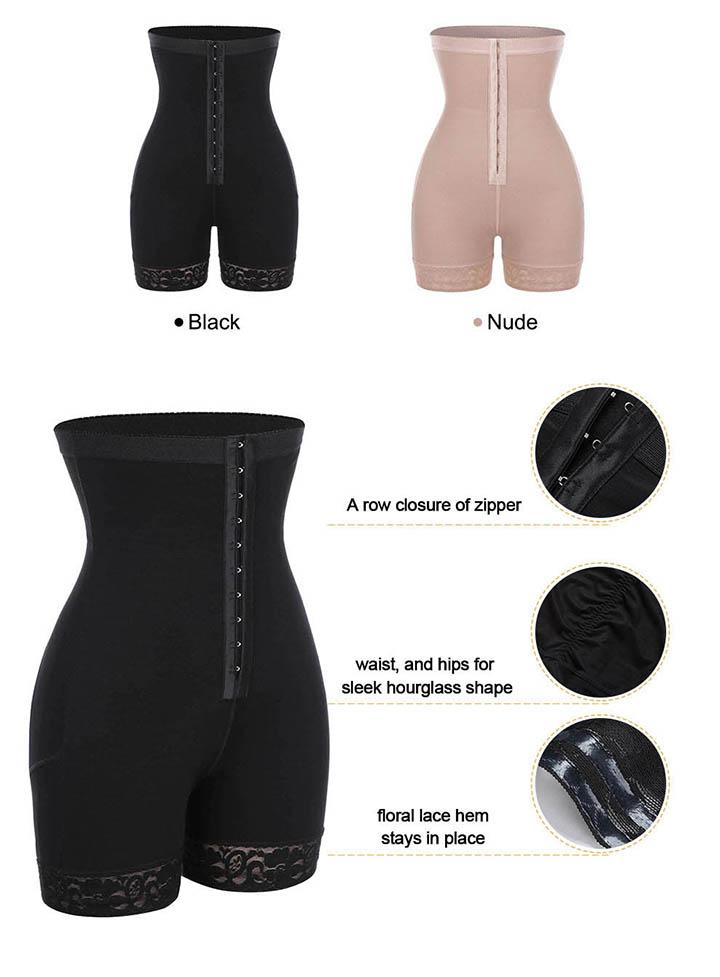 Women's High Waist Body Shaper Panties Stage 2/3 Shaper Adjustable Hooks Spandex Thigh Trainer Butt Lifter Large Stock Now
