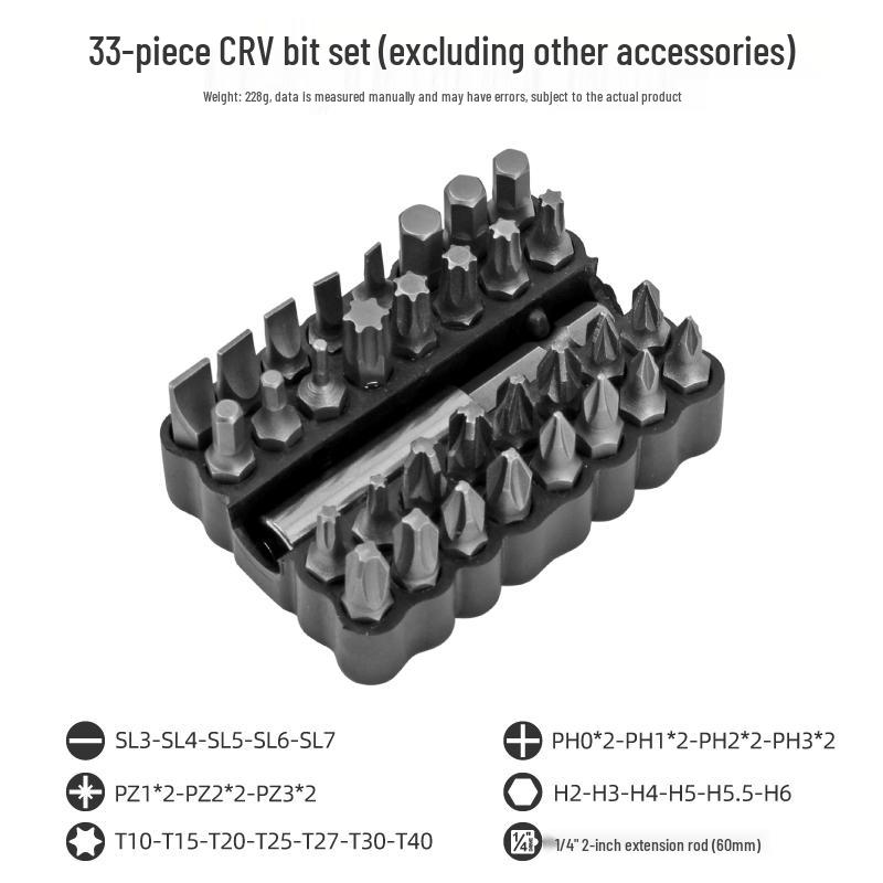 Multi-Function Screwdriver Set: Phillips, Slotted & Torx T30 with Handle