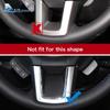 Real Soft Carbon Fiber Interior Trim Accessory for Subaru Forester 2016 2017 2018 Steering Wheel Center Button Sticker