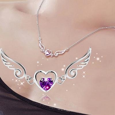 Women's Fashion Necklace Dream Angel Love Love Heart Heart Necklace