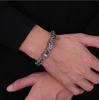 New Big Cuban Bracelet for Men Creative Black Snake Head Bracelets Stainless Steel Anti Tarnish Jewelry ALN25123163