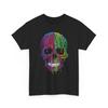Schmelzender Schädel Biker T-Shirt Motorrad Gothic Farbe Herren Damen Grafik T-Shirt