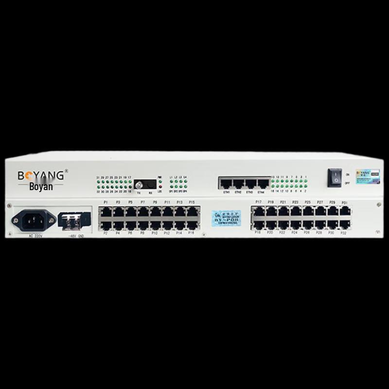 

BOYANG 32-Channel Telephone & 4-Port Gigabit Ethernet Optical Transceiver