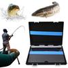 Double Sided Fishing Tackle Box Fishing Tool Storage Box Large Capacity Plastic Bait Organizer Box Ultra Thin for Fishing Lovers