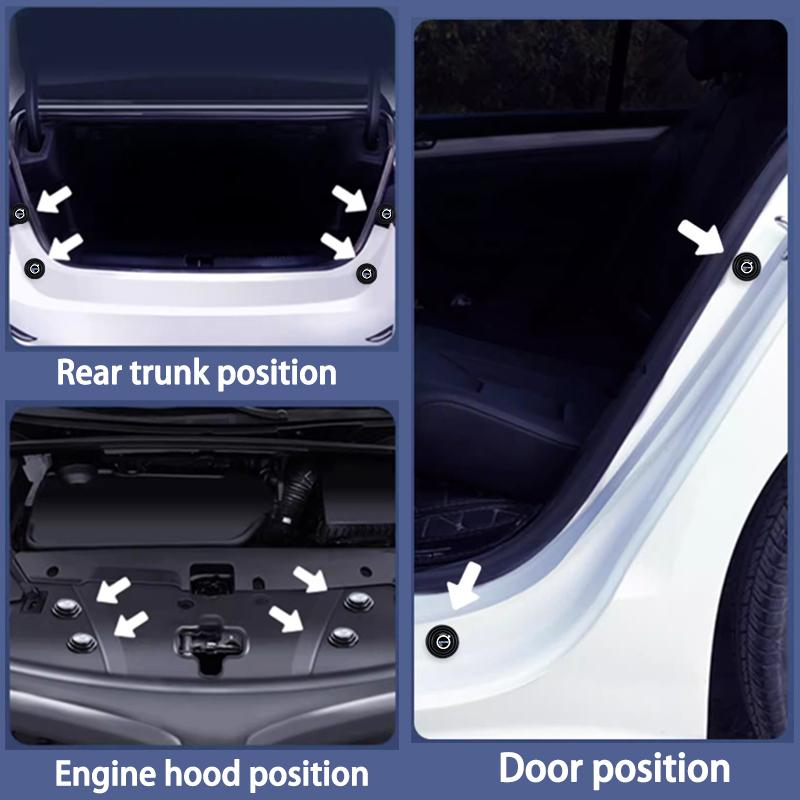 Car Door Shock Absorber gasket Buffer Anti-collision Silicone Sticker For Volvo Xc60 Xc90 V40 V60 S60 V50 V90 S80 C40 XC40 V70